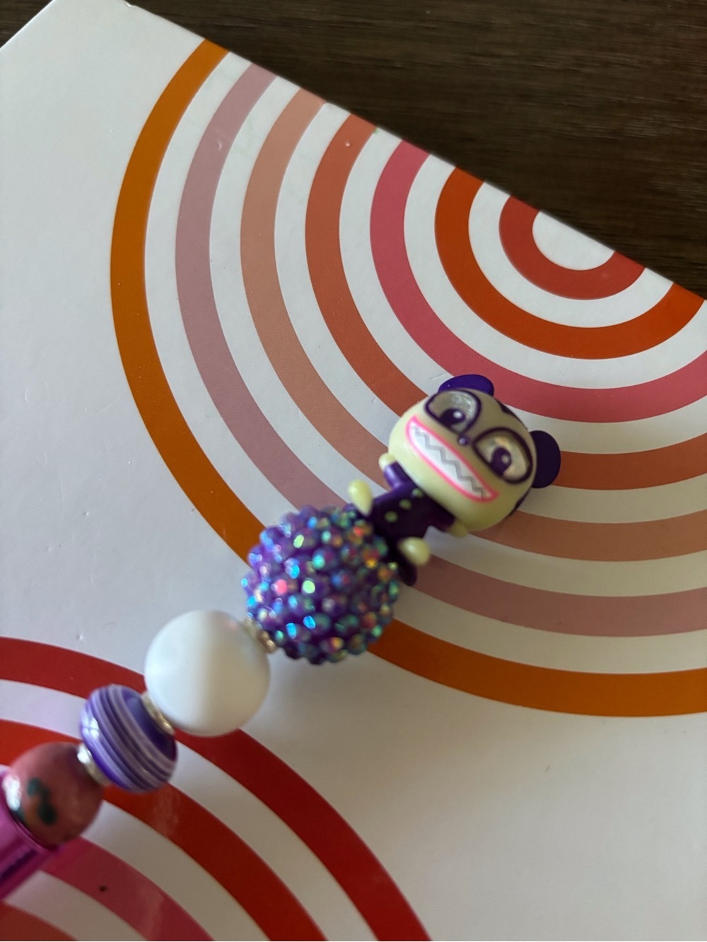 Disney Doorables: Nightmare Before Christmas: Vampire Teddy handmade beaded pen